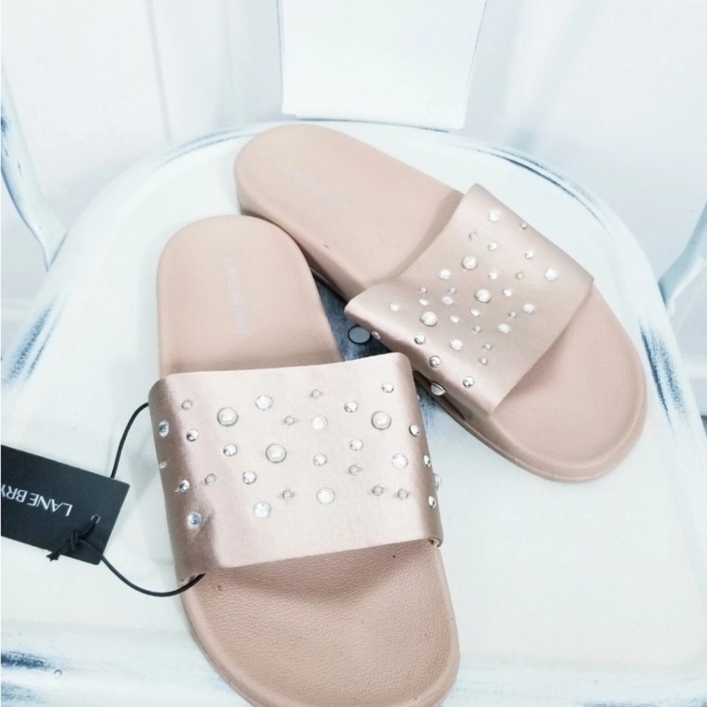 Beige Sandals with Textured Soles